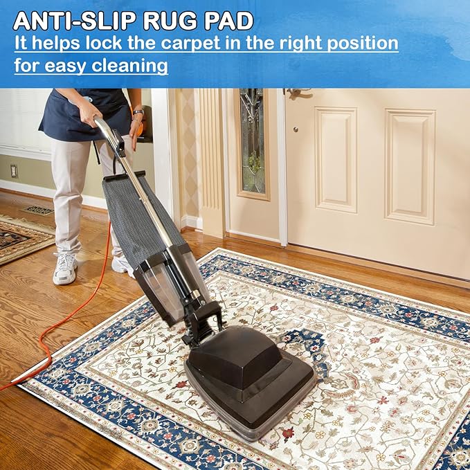Non-Slip Rug Pads 4 x4 ft, 100% Waterproof Rugs Non Skid Rug Pad - Image 4