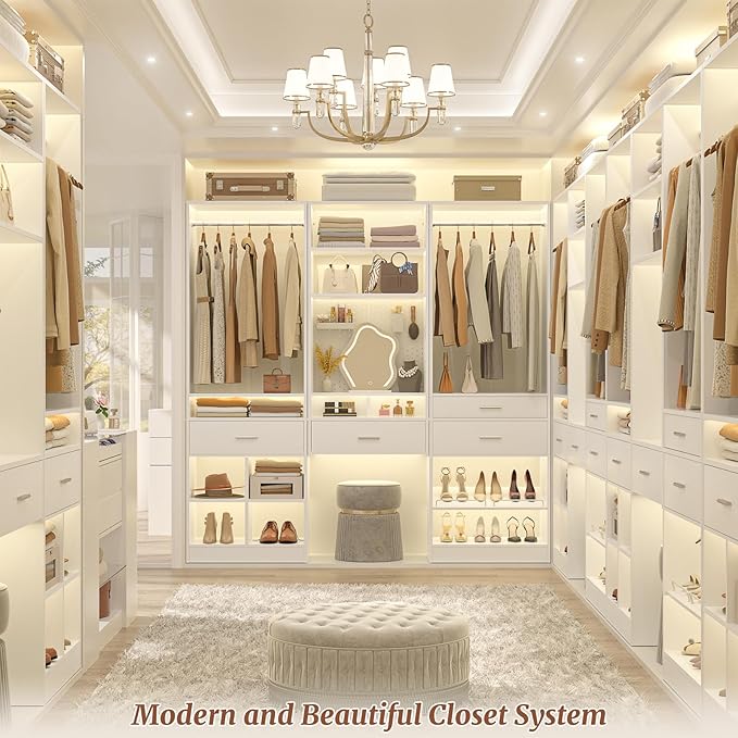 Unikito 75” Modular Closet System, Freestanding Closet Organizer - Image 4