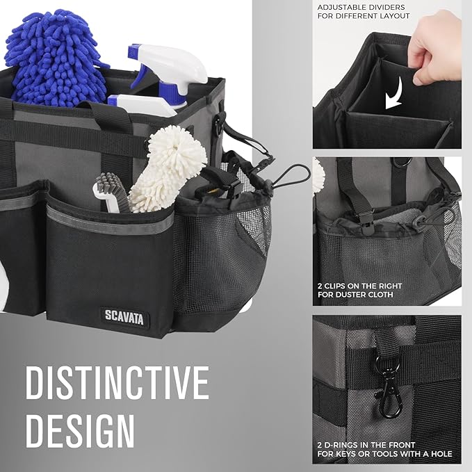 Compact Wearable Cleaning Caddy, Small Cleaning Caddy Supplies Organizer - Image 3