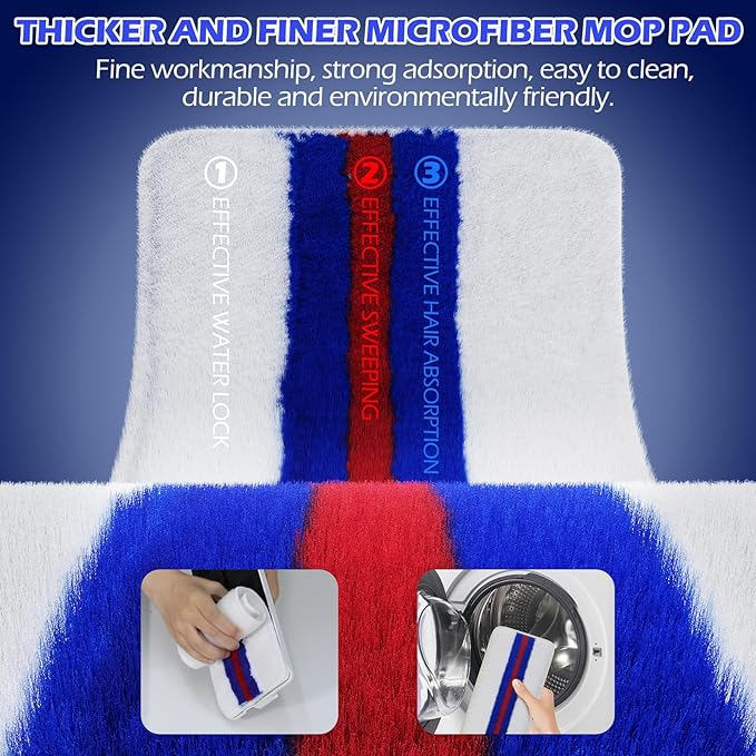 Mop and Bucket Set, Midyb Flat Mops and Bucket System - Image 7
