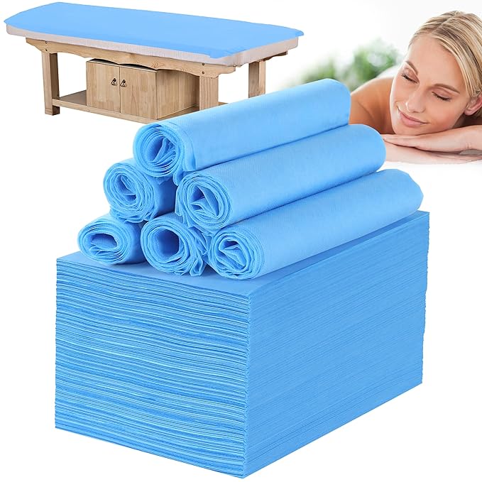 Disposable Bed Sheets for Massage Table 200 Pcs 31" x 71" Waterproof Massage by DSBATH