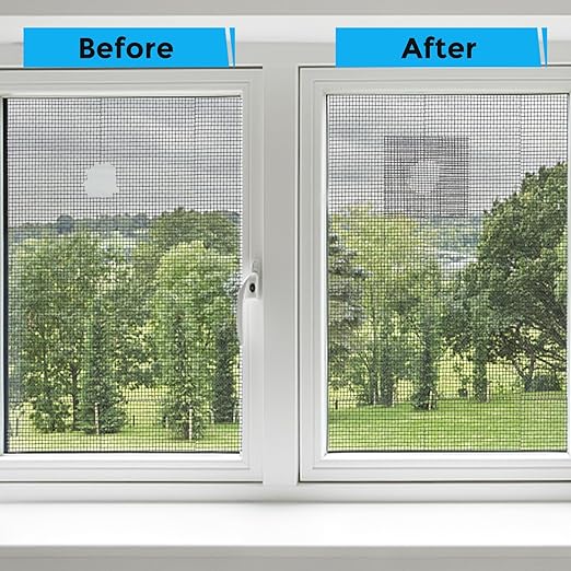 Black Window Screen Repair Tape, 4 in X 15 FT Screen Repair Kit - Image 5