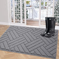 Door Mat Indoor Doormat, Entryway Rug Door Mats Non-Slip Rubber Backing by JEEDOVIA