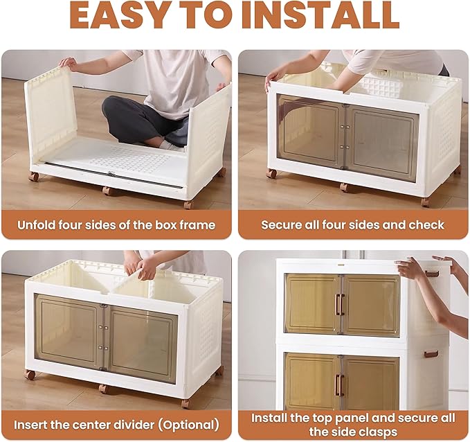 376QT/94Gal 2 Layers Stackable Storage Bins - Image 5