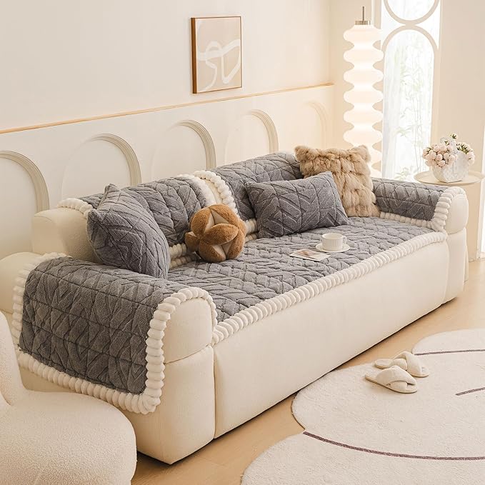 OTOB Couch Cover for Dogs Washable Pet Friendly, Non Slip Plush Funny Fuzzy - Image 9
