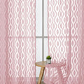 Aiyufeng Blush Pink Sheer Curtains 84 Inches Long 2 Panels Set, Soft Airy by Aiyufeng