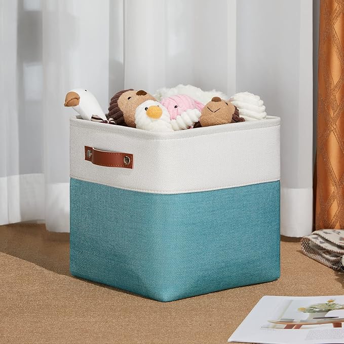 DULLEMELO Foldable Storage Cubes 11 x 11 Organizer Bins, Canvas Storage Bins - Image 7