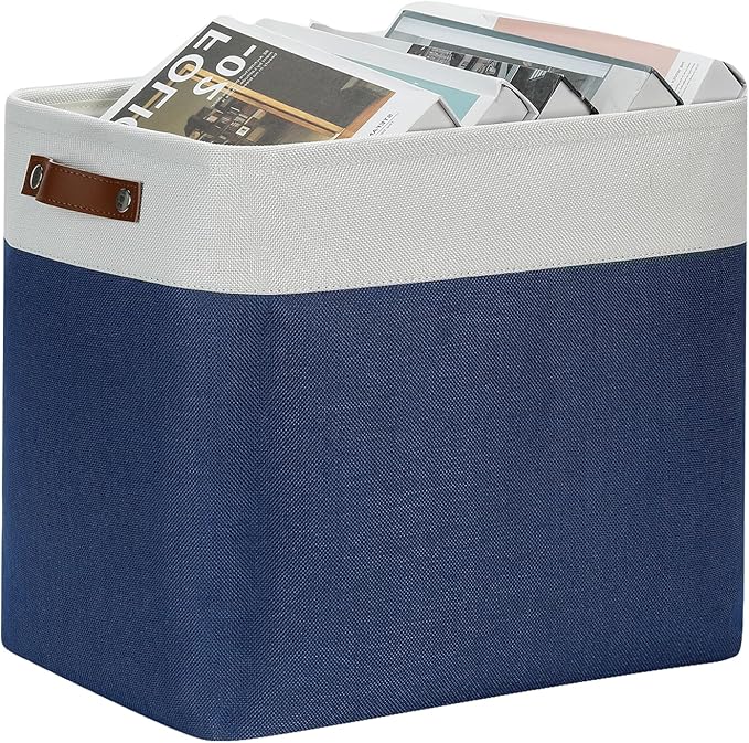 DULLEMELO Large Storage Basket 17"x12"x15", Fabric Organizer Bin - Image 2