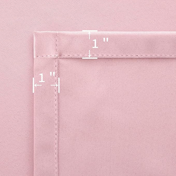 BGment Baby Pink Room Darkening Curtains - Image 7