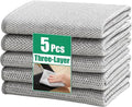 JOYMOOP Multipurpose Non-Scratch Silver Fiber Dishwashing Cloths, Reusable by JOYMOOP