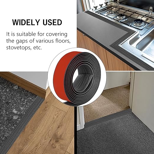 5Ft Floor Transition Strip Self Adhesive Vinyl Cover Floor Strip Flat Divider - Image 5