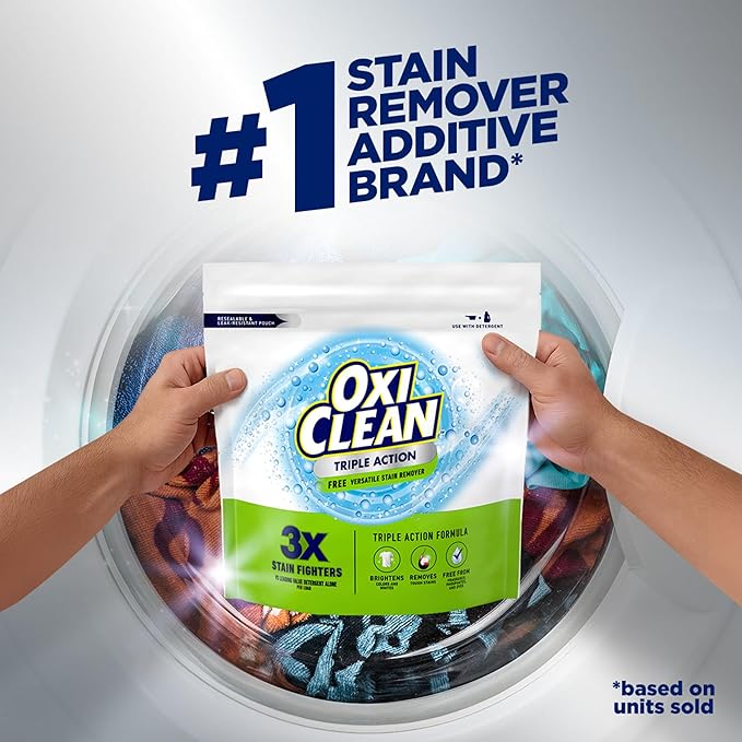 OxiClean Triple Action Free Versatile Stain Remover Powder, Use - Image 9