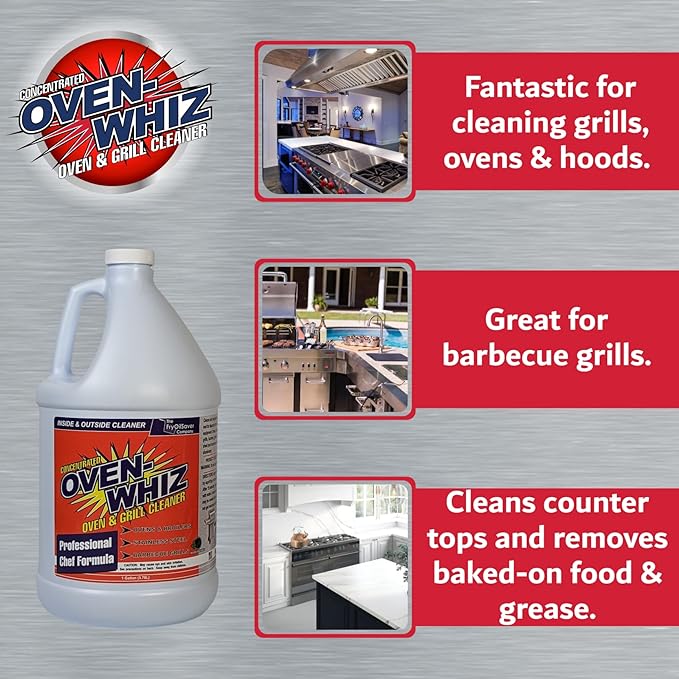 1 Gallon Oven-Whiz Oven & Grill Cleaner by FryOilSaver Co., Removes Tough Stains - Image 4