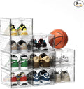 9 Pack Thicken Shoe Organizer Stackable, Upgraded Sturdy Shoe Storage Box by jphoiy+box
