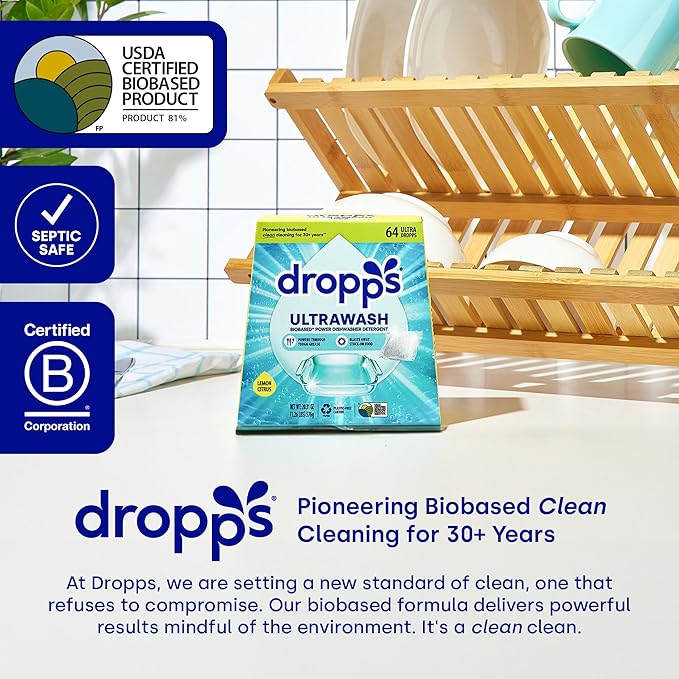 Dropps UltraWash Dishwasher Pods, Fresh Rain - Image 6