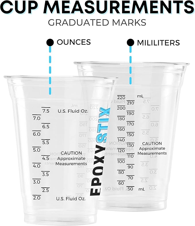 10oz Disposable Measuring Cups for Mixing Epoxy Resin - Image 2