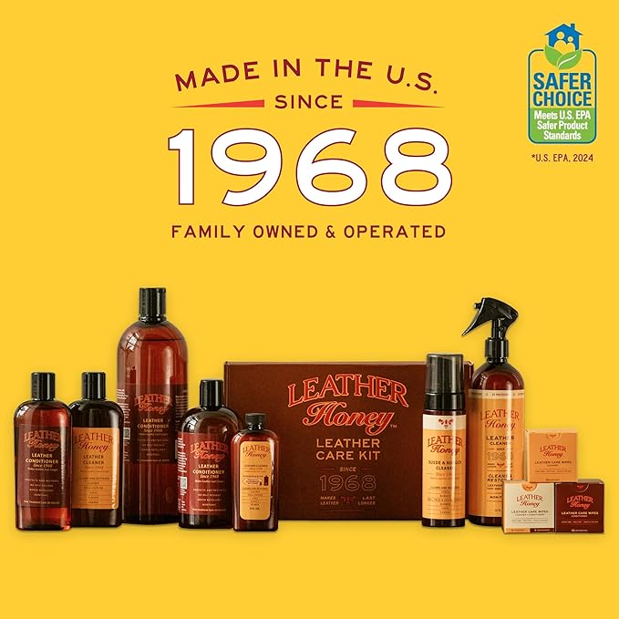 Leather Honey Leather Cleaner: Non-Toxic Leather Care Made in the USA Since - Image 4