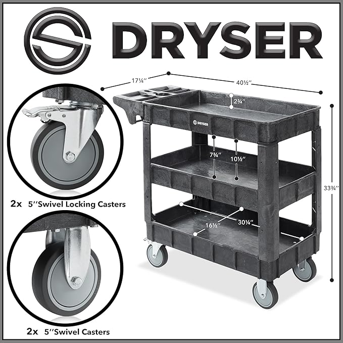 Dryser Utility Cart with Wheels - Image 6