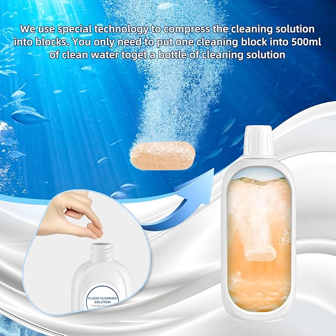 5 Bottles Compatible with Tineco Cleaning Solution Pet 500ml Per Bottle Orange - Image 2