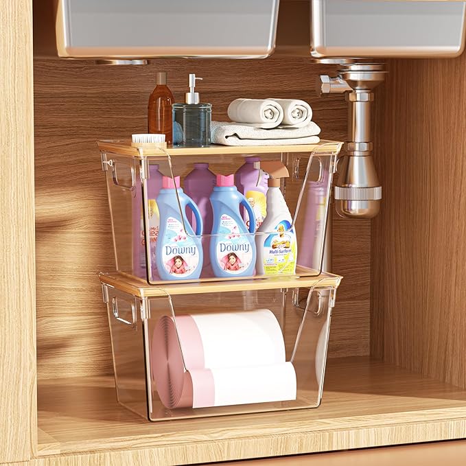 2 Pack Stackable Storage Trash Bag Holder - Image 3