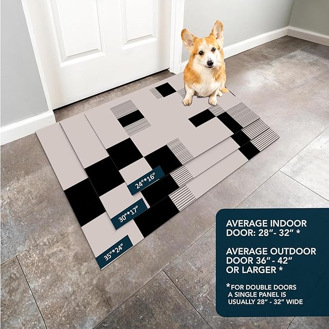 Ultra Thin Door Mat Indoor Entrance, 1/10 in Thin Door Mats - Image 7