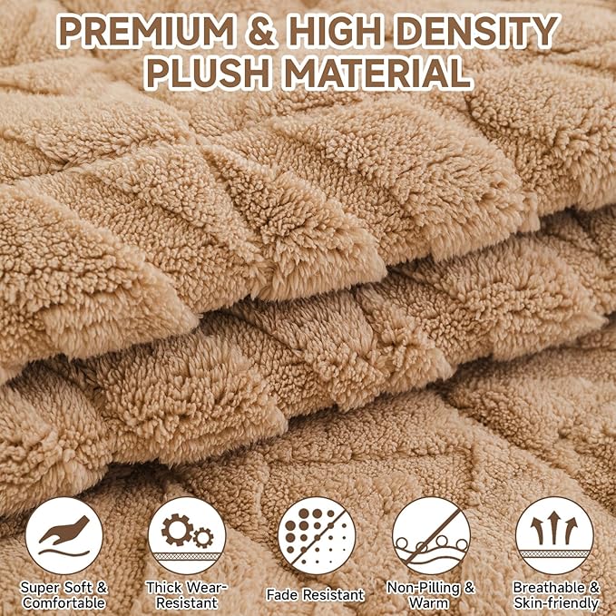 OTOB Couch Covers for 3 Cushion Couch Sofa Pet Friendly, Washable & Non Slip - Image 3
