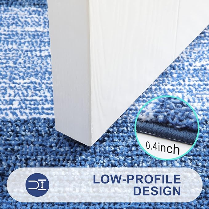 Kitinjoy Indoor Outdoor Door Mat, 71x47 Non-Slip Absorbent Dirt Trapper - Image 4
