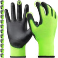 Kebada W1 Work Gloves for Men and Women, PU Coated Safety Gloves by KEBADA