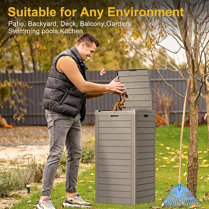 31-Gallon Outdoor Trash Can - Image 5