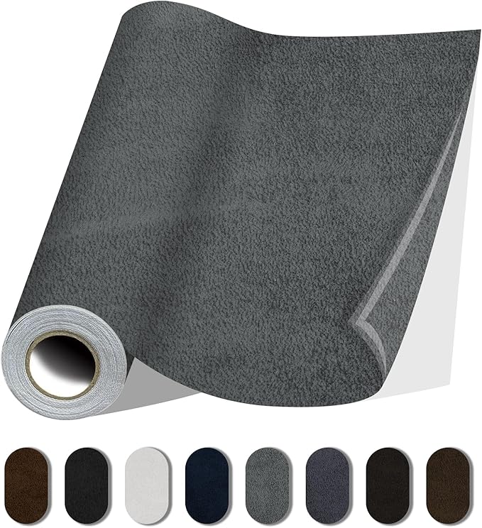 Fabric Repair Patches, 17X158 Inch Self-Adhesive Suede Patches Tape Durable by Lifeshoon