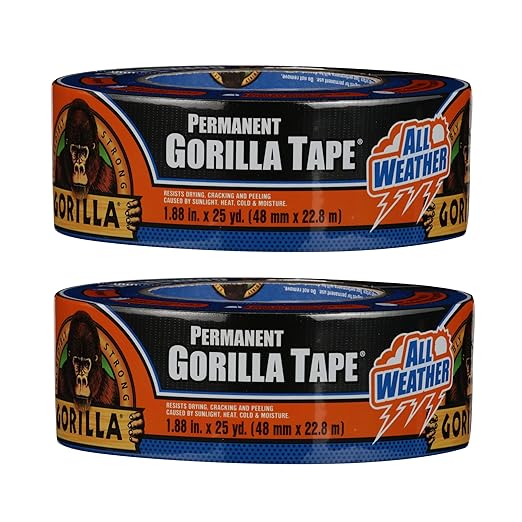Gorilla All Weather Duct Tape, 1.88" x 25 yd by Gorilla