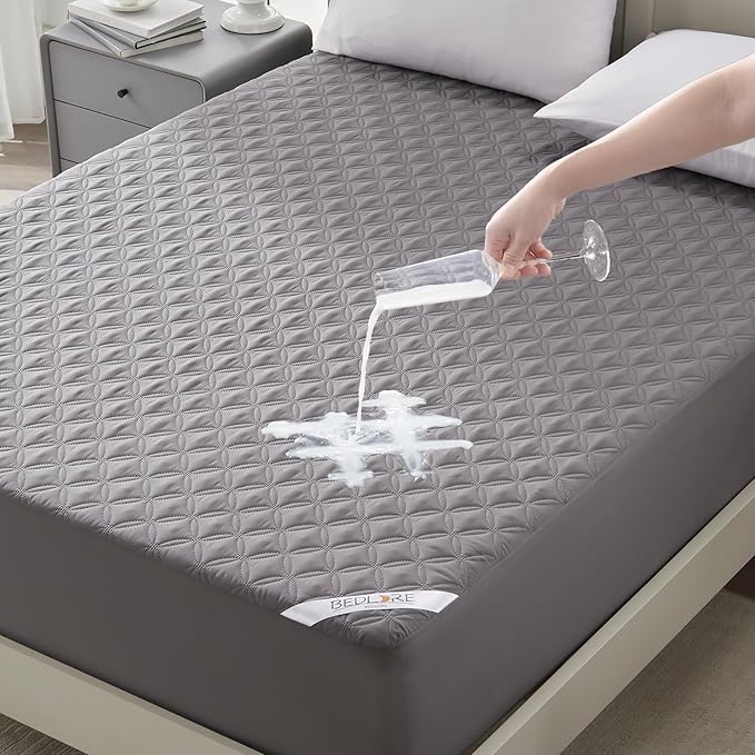 BEDLORE Waterproof Mattress Protector, Noiseless Full Size Mattress Pad by Bedlore