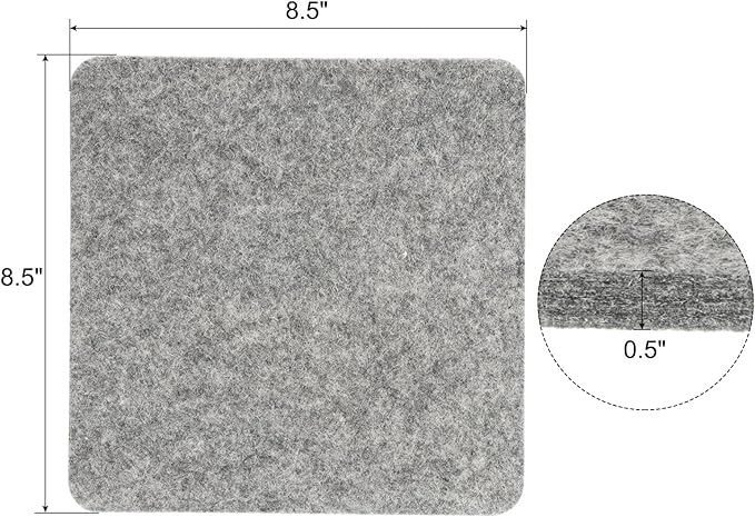 PATIKIL Wool Pressing Mat, 8.5" x 8.5" Wool Ironing Pad Blanket 0.5" Thickened - Image 2