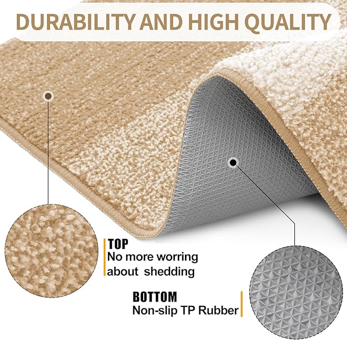 Kitinjoy Indoor Outdoor Door Mat, 30x17 Non-Slip Absorbent Dirt Trapper - Image 3