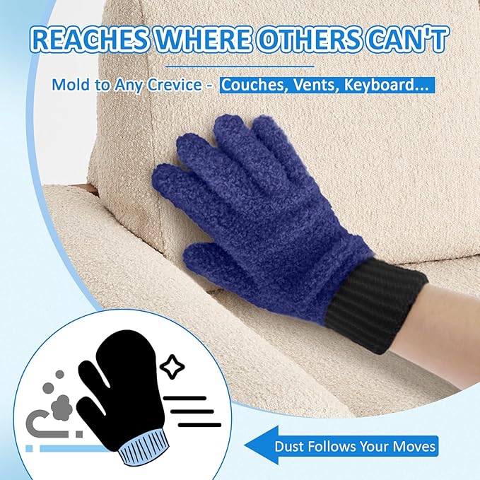MIG4U 2 Pairs Microfiber Gloves - Image 8