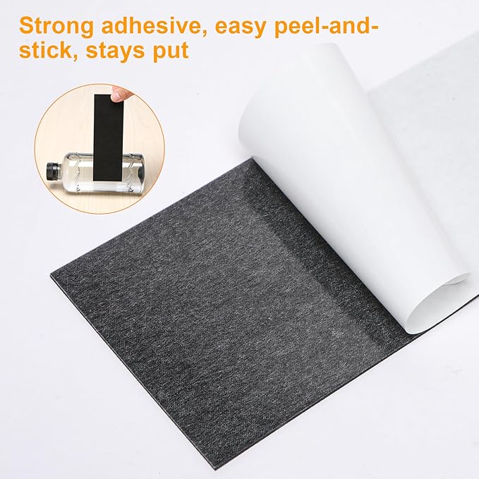 CHUNZEXI Non Slip Furniture Pads 6 PCS 5" x 4", Self Stick Rubber Grippers - Image 4