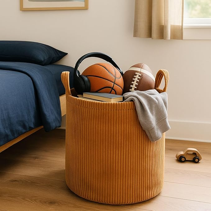 PUTSKA Blanket Basket – Round Storage - Image 8