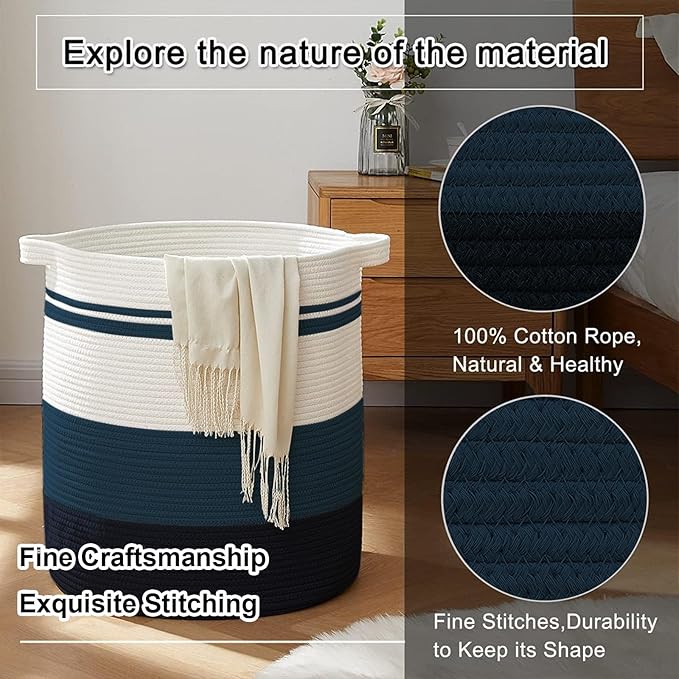 OIAHOMY 80L Laundry Baskets Hamper - Image 3