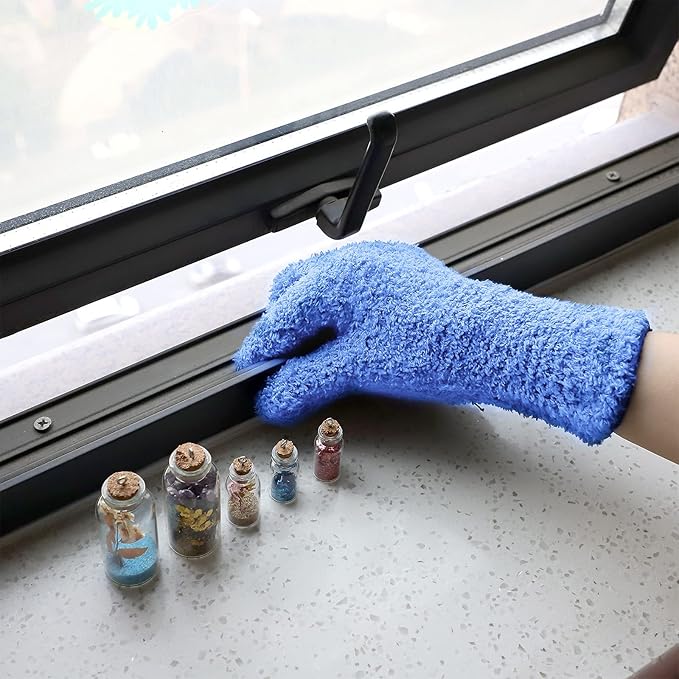 Patelai Microfiber Gloves for Plants Dusting Cleaning Glove Mittens - Image 3