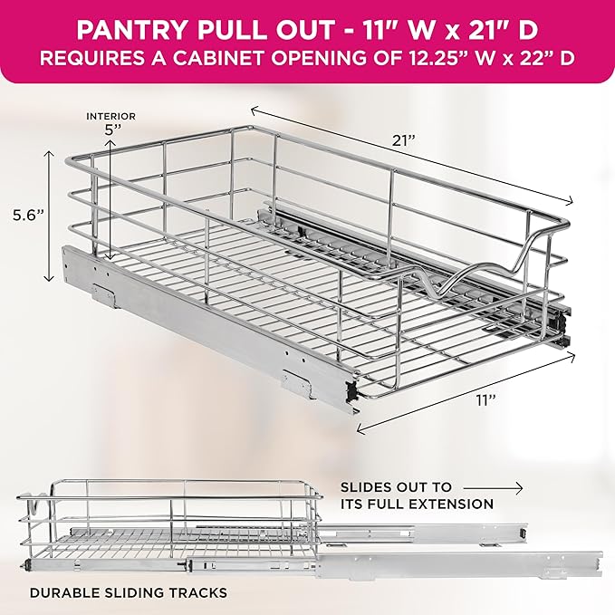 HOLDN’ STORAGE Heavy-Duty Premium Collection Pull Out Cabinet Organizer - Image 3