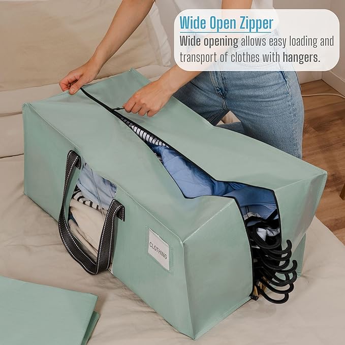VENO 8 Pack Moving Bags for College, Heavy-Duty Storage Totes, Moving Boxes and - Image 2
