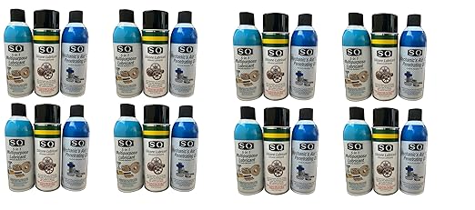 SQ Lubricant Combo, SQ Mechanic's Aid 17-6 Penetrating Catalist, 5 in 1 by Unknown