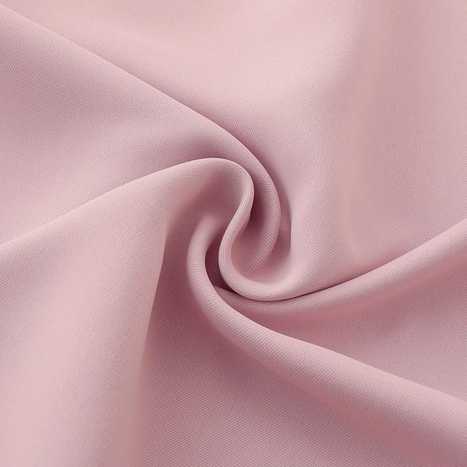 BGment Baby Pink Room Darkening Curtains 45 Inches Long - Image 7