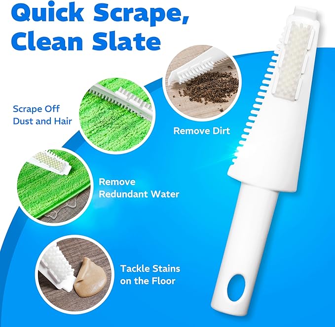 4 Pack Reusable Microfiber Mop Pads, Compatible - Image 3