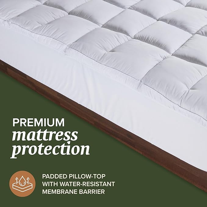 Beckham Hotel Collection King Size Mattress Pad & Protector Hybrid - Image 2