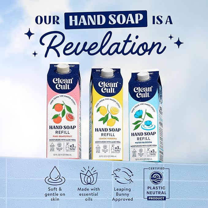 Cleancult - Liquid Hand Soap Refills - Sea Minerals - Gentle On Sensitive Skin - Image 4