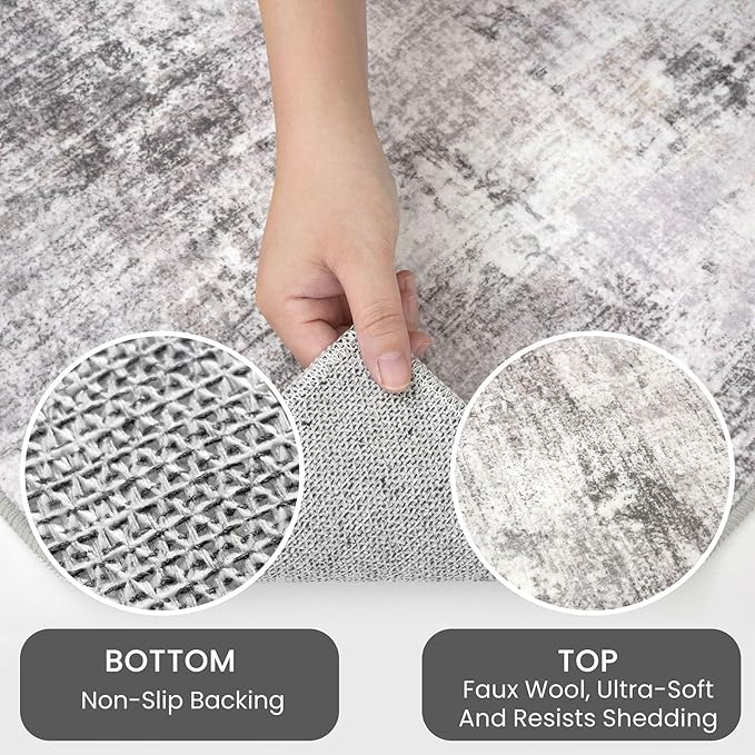IOHOUZE Abstract Area Rugs 6x9 Ft Washable Rugs - Image 6