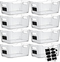 Clear Plastic Storage Bins by ShelfShaper