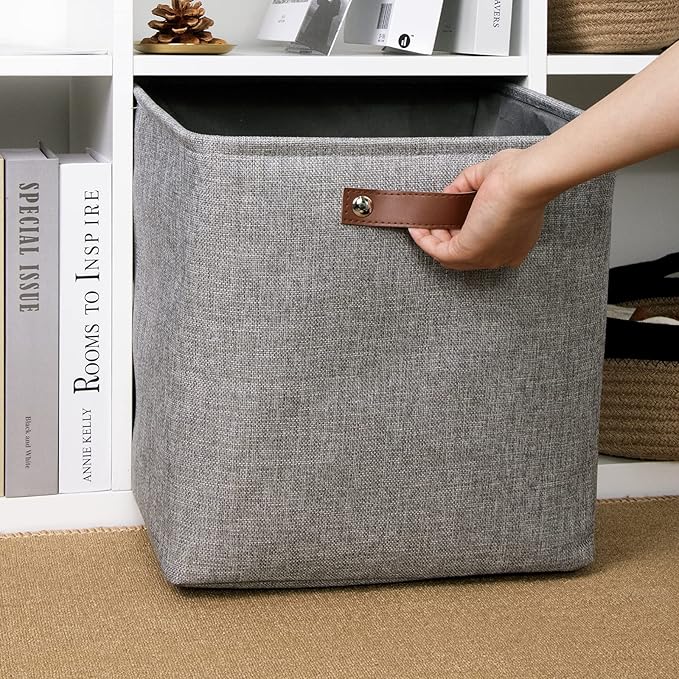 DULLEMELO Cube Basket for Storage and Organization, Collapsible Fabric Cube for - Image 5
