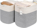 Storage Baskets for Clothes Fabric Cotton Rope Storage Basket by Laughbird